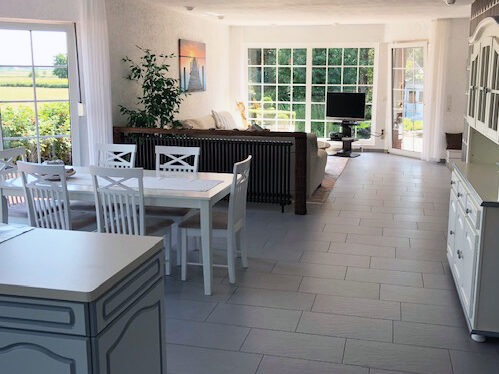 ferienwohnung dangast fernblick wohnbereich